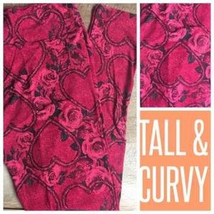 LuLaRoe Vintage Valentine’s Day Leggings TC